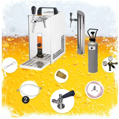 Immagine prodotto di Set completo - Spillatore birra - PYGMY 25 LE, dispenser birra, macchina per birra 1-linea, 30 litri/h - Green Line, KEG: senza