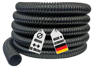 Produktbild von Teichschlauch Spiralschlauch Saugschlauch 40 mm 1 1/2" 30 Meter schwarz AquaOne