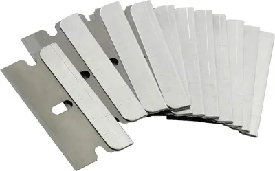 Produktbild von 50 Stück Klingen Glaskeramikkochfeld-Schaber Ersatzklingen für Herd, Backofen, Induktionsherd, Glaskeramik, Edelstahl