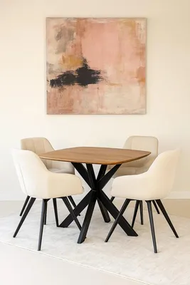 Produktbild von Runder Esstisch Deens – 110 cm – Natur – Mangoholz