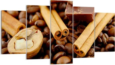 Produktbild von Bild auf Leinwand - Leinwandbild - Gerösteter Kaffee Aroma Schokolade - 160x85cm - Wand Bild - Wanddeko - Leinwanddruck - Bilder - Kunstdruck - Leinwand bilder - Wandkunst - EA160x85-0394