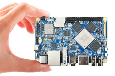Zdjęcie produktu dla FriendlyElec NanoPC-T4: Jednopłytkowy komputer, mini-PC, procesor Rockchip RK3399 (sześciordzeniowy), 4 GB pamięci LPDDR3, 16 GB eMMC, złącze M.2 NVMe, piny GPIO