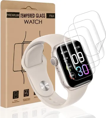 Obrázek produktu pro 4x Ochranná fólie pro Apple Watch Series 8/7, 45 mm, vysoká ochrana, dlouhá životnost
