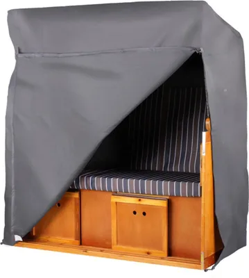 Produktbild von Strandkorb Schutzhülle - bene living - 170 cm - Prestige Protect Größe XXL - dunkelgrau - witterungsbeständig + atmungsaktiv