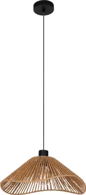 Produktbild von LAVISTER Hängeleuchte Hängelampe Pendellampe Pendelleuchte - H110 x Ø39 cm - schwarz - 1X60W exkl. - IP20