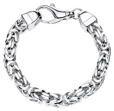 Produktbild von Königsarmband aus 925er Silber, 7,5 mm, rhodiniert von JEWLIX