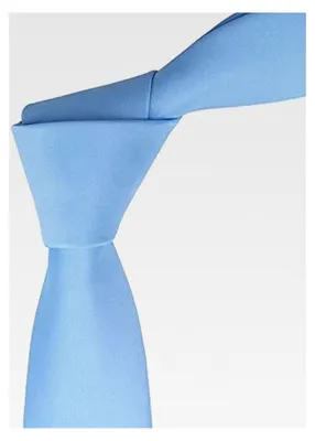 Produktbild von Herren Krawatte einfarbig Satin schmal 6 cm