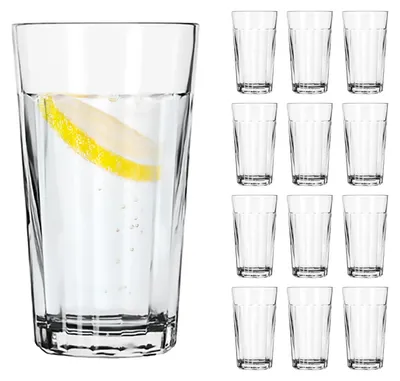Productafbeelding van LIBBEY 70665 Drinkglas "PANELED TUMBLERS", 355 ml, set van 12