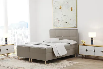 Produktbild von Boxspringbett Schlafzimmerbett RENAN 140x220cm in div. Farbvarianten