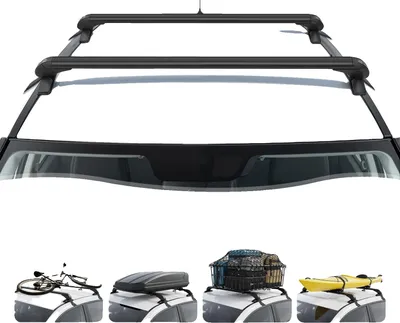 Immagine prodotto di Traversa portatutto, 100 cm in alluminio, compatibile con auto a 4 o 5 porte, nero