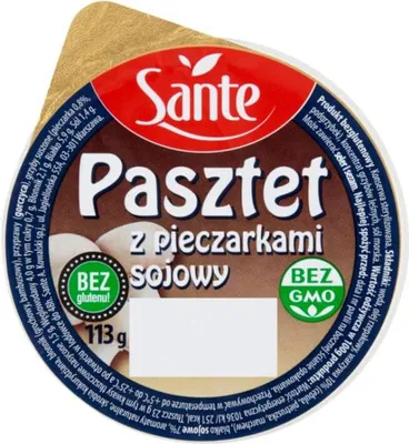 Zdjęcie produktu dla Pasztet Sojowy z Pieczarkami 113g Sante