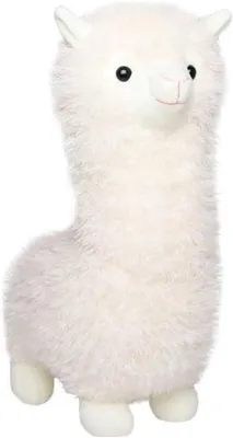 Produktbild von Alpaka Plüsch Lama Kuscheltier, Weiß, Hochwertiger Plüsch, Für Kinder, Dekoration Kinderzimmer