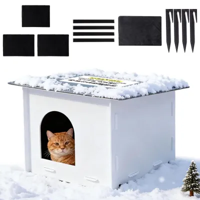 Image de Abri pour chat résistant aux intempéries, pour l'extérieur