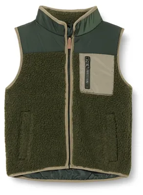 Produktbild von NAME IT Uni NKNMALL Teddy Vest Weste, Beetle, 116