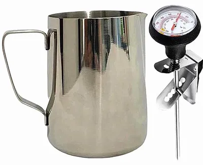 Image de Mousseur à lait 620 ml en acier inoxydable