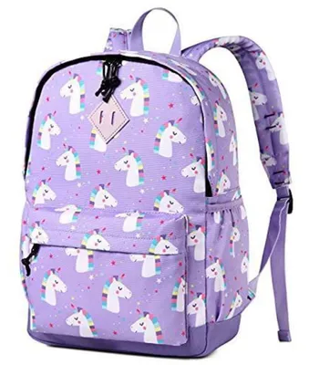 Immagine prodotto di Zaino per bambine, rosa, con unicorno, idrorepellente, leggero, adatto per la scuola materna, l'asilo nido e i bambini piccoli, con cintura pettorale