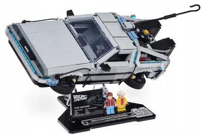 Immagine prodotto di Supporto nero per LEGO® 10300 Creator Expert – DeLorean Macchina del Tempo