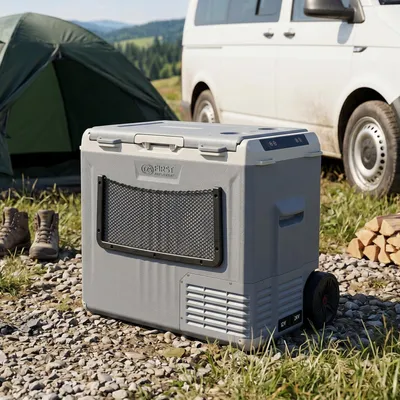 Immagine prodotto di Compressore per frigorifero portatile - Capacità: 50 litri - Classe energetica: B - Colore: Grigio - Frigorifero portatile