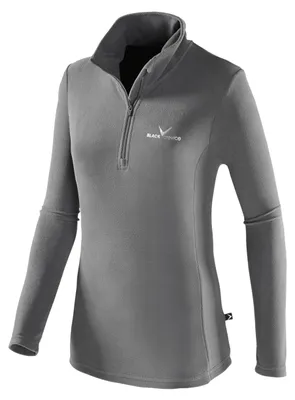 Produktbild von Black Crevice Damen Fleece Skirolli, grau/Silber, 40