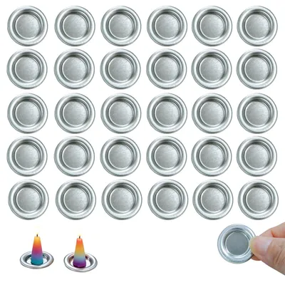 Produktbild von Räucherkegelhalter aus Aluminiumlegierung - 30 Stück Set - Ø 3 cm - Silber
