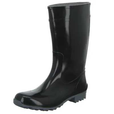 Produktbild von Bockstiegel Luisa Gummistiefel in Übergrößen Schwarz  10274_4  schwarz/grau  große Unischuhe