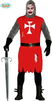 Produktbild von Zombie Kreuzritter Kostüm Gr. M/L, Größe:L