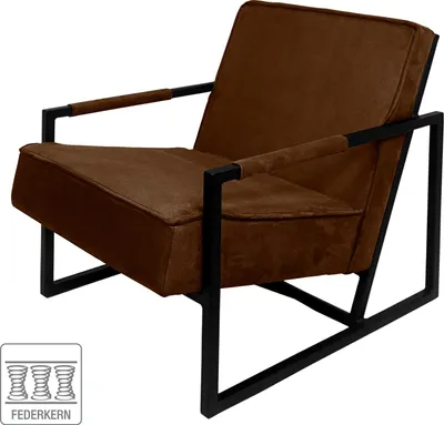 Produktbild von home24 Sessel - Strukturstoff / Metall