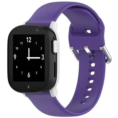 Produktbild von Für Xplora X6 Play / X6 Children hochwertiges Silikon Watch Ersatz Armband Lila