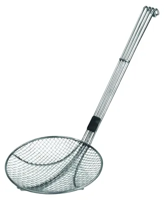 Produktbild von Schneider Frittierschaufel Edelstahl Ø 200 mm 560 mm mit verstärktem Drahtgriff