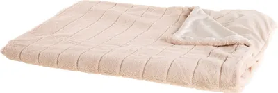 Produktbild von BELIANI Kuscheldecke Rosa Polyester 180 x 220 cm Plüsch Decke Zweiseitig Schlafzimmer Wohnzimmer