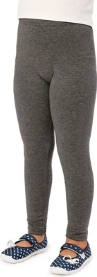 Produktbild von Merry Style Mädchen Lange Leggings aus Baumwolle MS10-225 (Dunkelmelange, 128 cm)