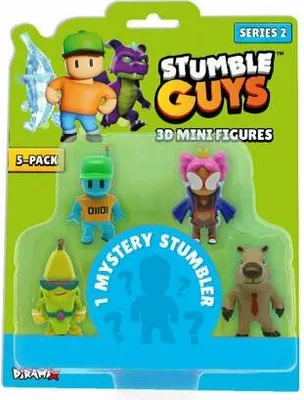 Zdjęcie produktu dla Stumble Guys - Zestaw 5 Mini Figur - Kolekcjonerskie figurki dla prawdziwych fanów gier!