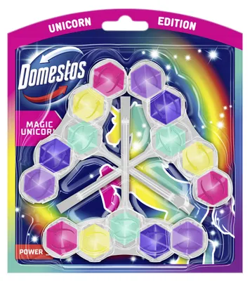 Zdjęcie produktu dla Domestos kostka Magic Unicorn Trio 3x50g