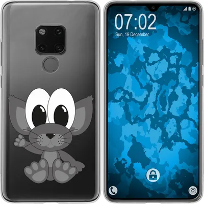 Produktbild von PhoneNatic Case kompatibel mit Huawei Mate 20 Silikon-Hülle Cutiemals M5