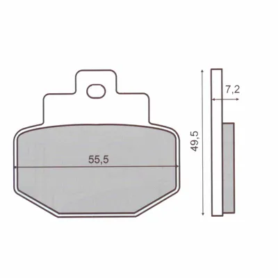 Productafbeelding van Remblokken KH321 voor motorroller, Gilera, Piaggio
