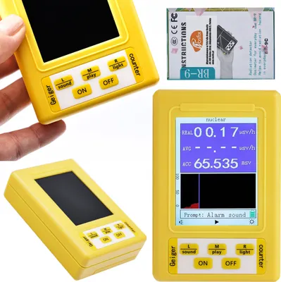 Produktbild von Rosfix Geigerzähler XR3 BR-9C – Digitales Strahlungsmessgerät mit LCD | Misst Alpha, Beta, Gamma | Hohe Präzision & Empfindlichkeit