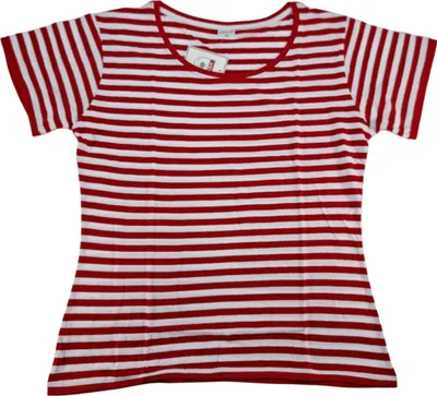Produktbild von Damen Ringelshirt, kurzarm, T-Shirt, Größe: XL
