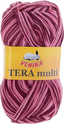 Produktbild von 100g Strickgarn Häkelgarn TERA MULTI, Farbwahl - mehrfarbig bunt Farbverlauf
