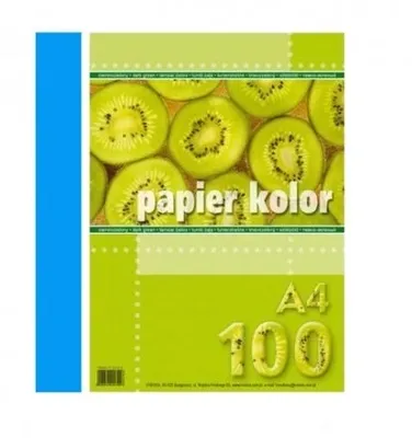 Zdjęcie produktu dla Papier biurowy A4 niebieski, 100 arkuszy
