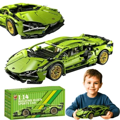 Produktbild von Bausteine Auto 1280 Teile Spiel Spaß Hobby bauen kreatives Spielzeug Kinder Erwachsene Modell Geschenk