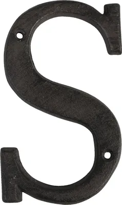 Produktbild von Clayre & Eef Eisen Buschstabe S 13 cm Braun Eisen