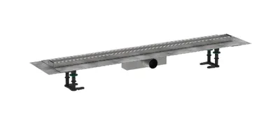 Zdjęcie produktu dla Hansgrohe RainDrain Compact - Niecka prysznicowa 100 cm do zabudowy płytkami, z rusztem 56183000