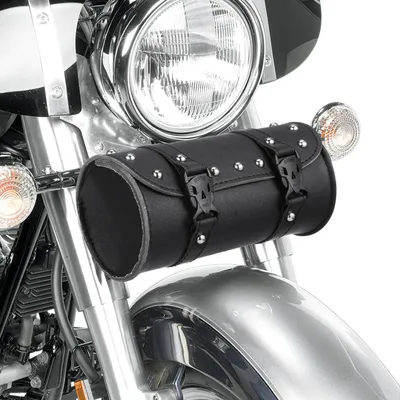 Image de Sacoche de selle étanche pour moto, en cuir PU, de conception universelle et au style rétro
