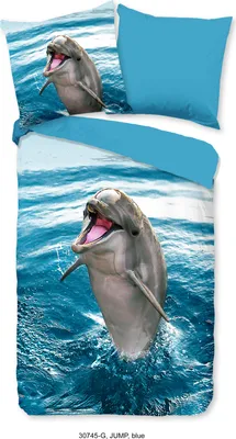 Produktbild von Duvet cover Good Morning 135x200 + 1* 80x80 cm - delphin