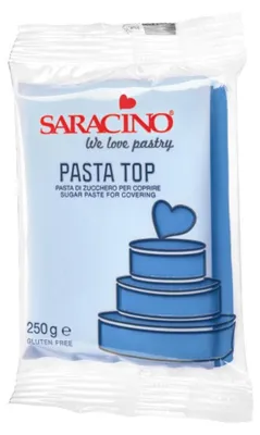 Image de Pâte à sucre bleue Saracino, 250 g