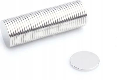 Zdjęcie produktu dla Magnes Neodymowy Walcowy  11x1 mm N38 komplet 10 sztuk