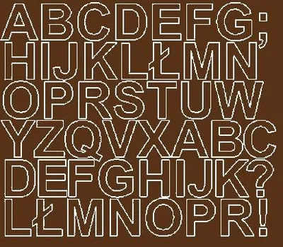 Produktbild von Selbstklebende Buchstabenaufkleber, 3 cm, braun, matt