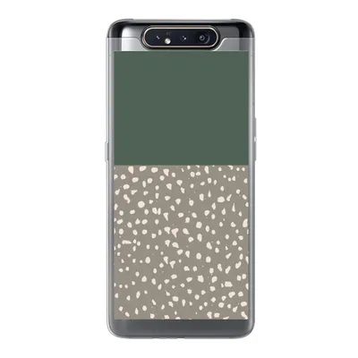 Produktbild von MuchoWow® Handyhülle Schutzhülle Hülle für Samsung Galaxy A80 Polka dot - Grün - Muster Silikon Softcase Handy Hülle - Schutzdeckel