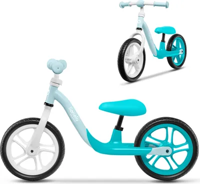 Produktbild von Lionelo Alex bežecký bicykel detský bicykel do 30 kg sedlo a riadidlá nastaviteľné 12 palcové Eva penové kolesá tyrkysové