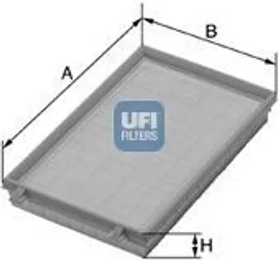 Produktbild von Luftfilter UFI 30.248.00 für TOYOTA COROLLA Liftback (E11) Filtereinsatz